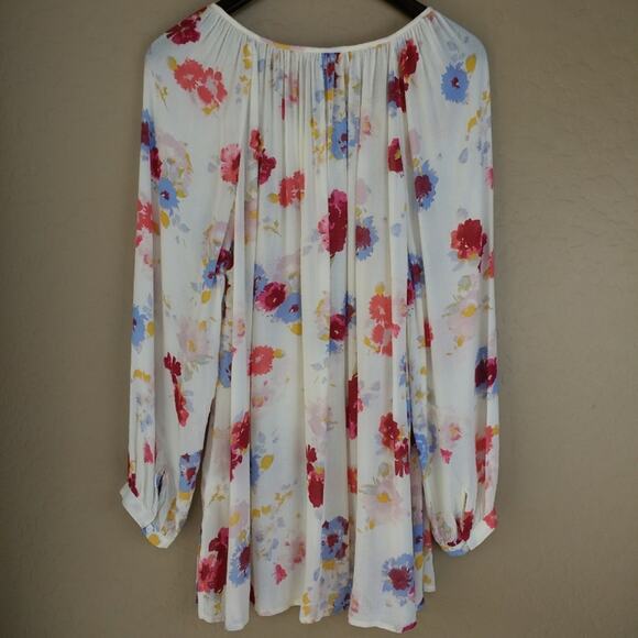 Lucky Brand Floral Peasant Blouse - Picture 4 of 8